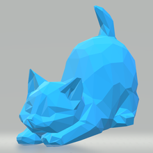 kitten poly cat kitti low animal art statue katze kot toy kitty 3d print model - Mito3D