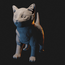 chaton de la sculpture art animal jouet cat peu mignon féline compagnie moelleux 3d print model - Mito3D