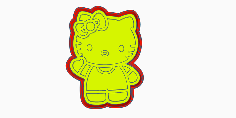 yavru kedi kurabiye kesici galletalar mujer cortador galleta 3d print model - Mito3D