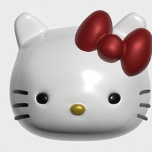 kitty toy art hello 3d print model - Mito3D
