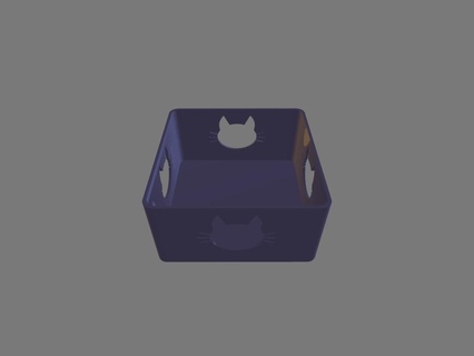 kitty box 3d print model - Mito3D