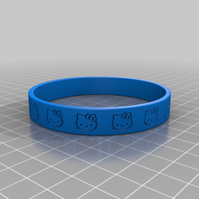 kitty bracelet jewelry bracelets 3d print model - Mito3D