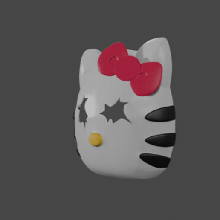 kitty chucky mask halloween fashion series 3d print model - Mito3D