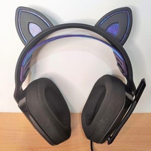 kitty ears headset fashion gaming kittyears 3d print model - Mito3D