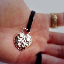 kitty pendentif cœur bijoux collier l'amour chaton cat animal 3d print model - Mito3D