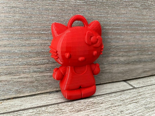 gattino portachiavi brelok giocattolo carina ciao kitty figurina 3d print model - Mito3D