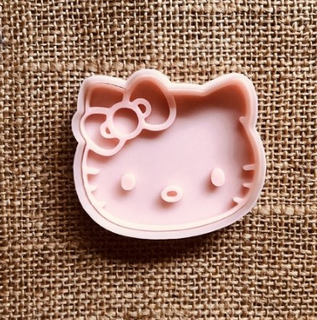 kitty kity cookie cutter hello cutters cookies 3d print model - Mito3D