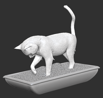 gattino rifiuti neve globo gatto giocattolo Natale palla 3d print model - Mito3D