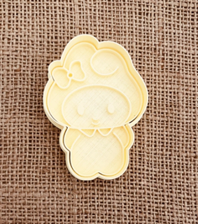 kitty melody stamp cookie cutter cutting cookies 3d print model - Mito3D