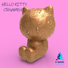 kitty ornament art 3d print model - Mito3D