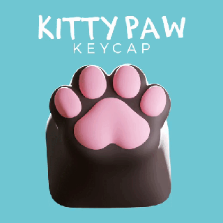 kitty paw - keycap print keyboard keycaps keyboards miniatures miniature painting cute cat pets meow 3d print model - Mito3D