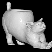 gatito maceta artilugio 3d print model - Mito3D