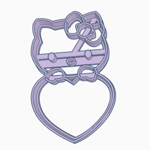 kittycore cookie cutter kitty heart cookies 3d print model - Mito3D