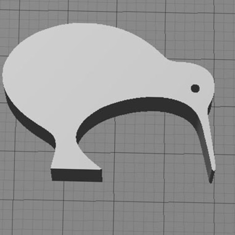 kiwi game animals 3D print model - Mito3D