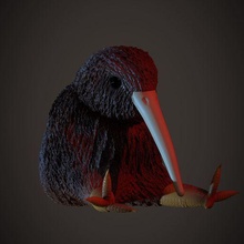 kiwi oiseau art animal jouet sla 3d print model - Mito3D