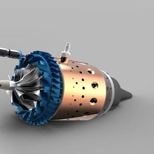 kj66 model jet turbine rc diesel kerosene plane bearing diffuser compressor ngv wheel 3d print model - Mito3D