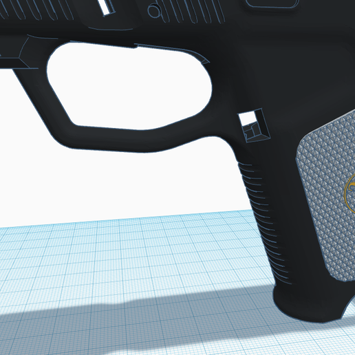 kjw grips igniz frame kj works glock 23 game grip kjworks props 3D print model - Mito3D