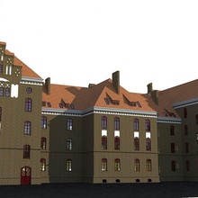 Klaipeda Universidad edificios arquitectura estructuras 3d print model - Mito3D
