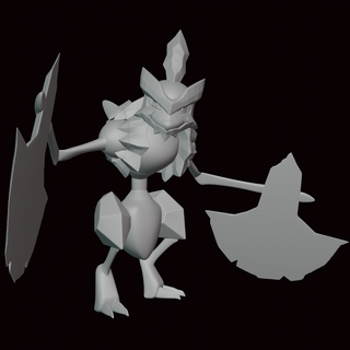 kleavor pokemon leyendas arceus figura Arte estatua videojuego videojuegos miniatura escultura arte fan figurilla soportes hisui 3d print model - Mito3D