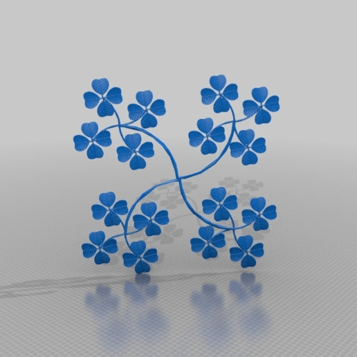 3 kleeblatt sizleri sanat işaretleri logolar 3D print model - Mito3D