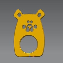 kleiner den kindergeburtstag als serviettenhalter 3d print model - Mito3D