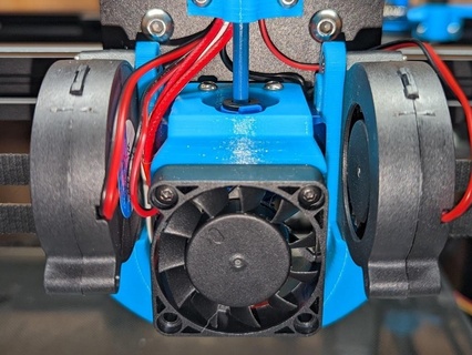 Klemco 40mm ventilador monte 3d impressora acessórios 3d print model - Mito3D