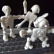 klicket add-ons pençeleri kemik oyun aksiyon figürü kemikler bot bebek ayak elleri robot iskelet oyuncak mizahı 3d print model - Mito3D
