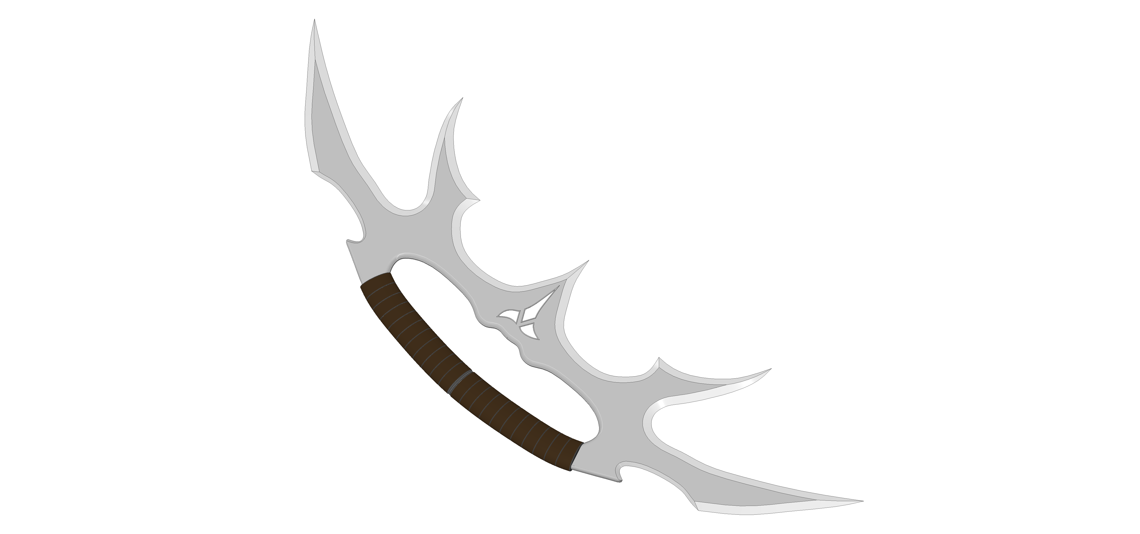 klingon Bat'leth stella trekking cc3d pipistrello leth quando federazione nave stellare picard 3D print model - Mito3D