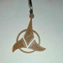 klingon Anahtarlık moda startrek hızlı serin star trek 3d print model - Mito3D