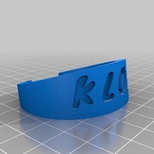 Kloe bijoux personnalisé bracelets 3d print model - Mito3D