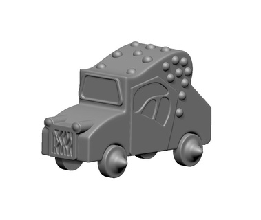 payaso coche vehiculo 3d print model - Mito3D