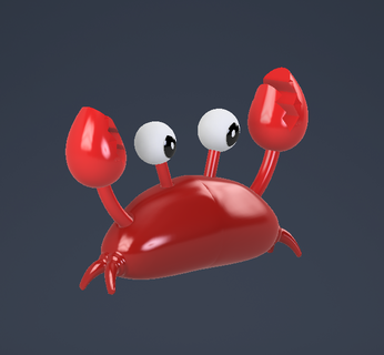 maladroit Crabe club manchot Jeu pinguim cp péguin bouffée bouffées 3d print model - Mito3D