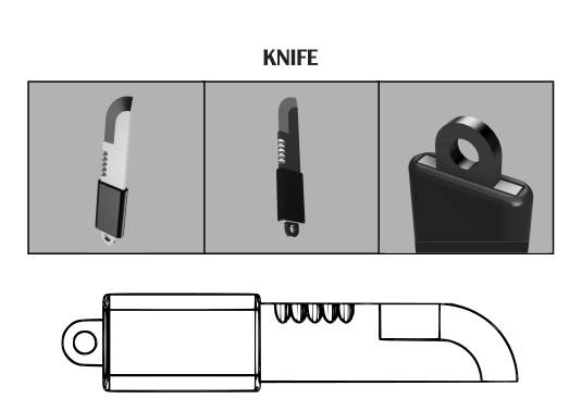 cuchillo herramientas 3D print model - Mito3D