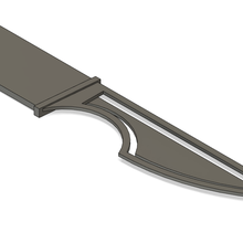 knife bookmark gadget brand 3d print model - Mito3D