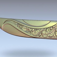 coltello dague sciabola gestire art 3d print model - Mito3D