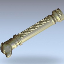 knife dague saber handle art 3d print model - Mito3D