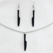knife earrings necklace spooky halloween fashion goth alt 3d print model - Mito3D