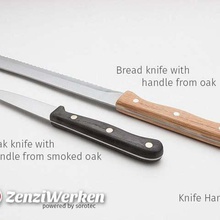 knife handles cnc home kitchen dining zenziwerken stepcraft oak handle router 3d print model - Mito3D