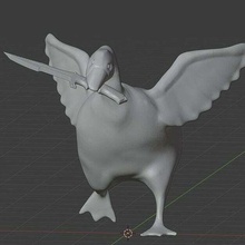 knifing goose knife pets 3d print model - Mito3D