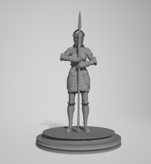 knight knight fantasy creature monster figurine homemade horror dragon warrior  3d print model - Mito3D