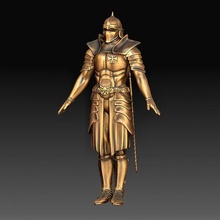 knight armor people character head body girl high poly art weapons 3d print model - Mito3D