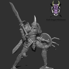knight beetle miniature dnd warhammer kingdom death pathfinder mini game dungeons dragons rpg 3d print model - Mito3D
