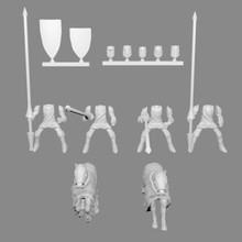 şövalye süvari minyatür özelleştirilebilir sanat insanlar warhammer masa üstü modelleme Minyatürler kow knight krallar Savaşı at fantezi dnd Haçlı boardgame zırh 3d print model - Mito3D