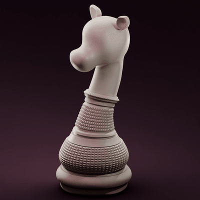 cavaleiro xadrez jogos teste 3d print model - Mito3D