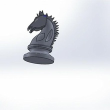 cavaleiro xadrez Toque 3d print model - Mito3D