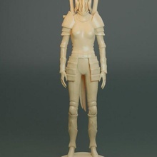 knight girl art art decor girl knight sculpture toy sculptures 3d print model - Mito3D