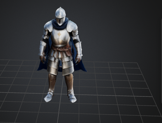 knight in armor game 3d print model - Mito3D