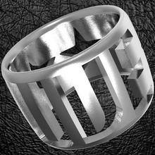 cavaliere juventus 2 gioielli anello con castone moderna elegante moda stile 3d print model - Mito3D