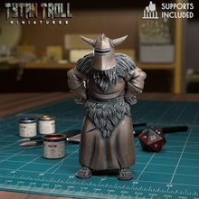 Chevalier 02 pre supported Jeu dnd miniature minis mini donjons dragons 32mm tytantroll miniatures Patreon fantaisie 3d print model - Mito3D