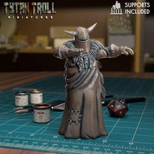 knight ni 03 - pre-supported game dnd minature minis mini dungeons dragons 32mm tytantroll miniatures patreon fantasy 3d print model - Mito3D